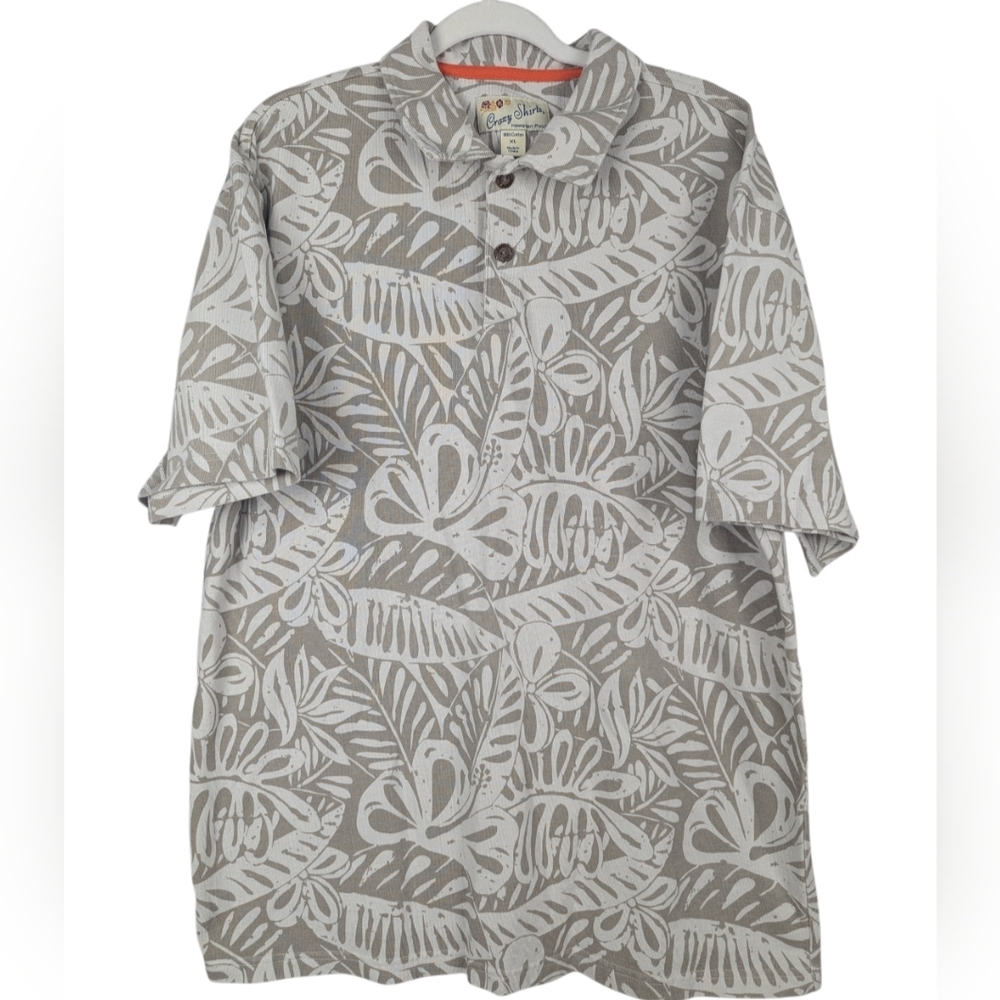 Crazy Shirts Hawaiian Polo XL Tropical Print